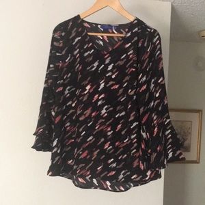 Women’s Ruffle Bell Sleeves Blouse
